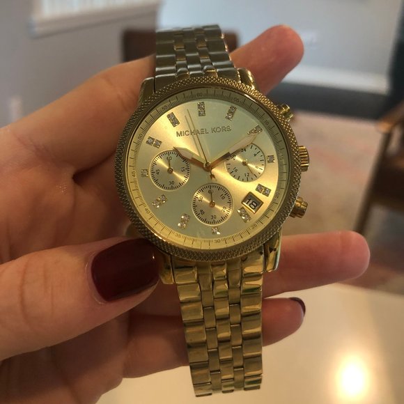 Stainless Steel Gold-Tone Watch - Picture 1 of 3